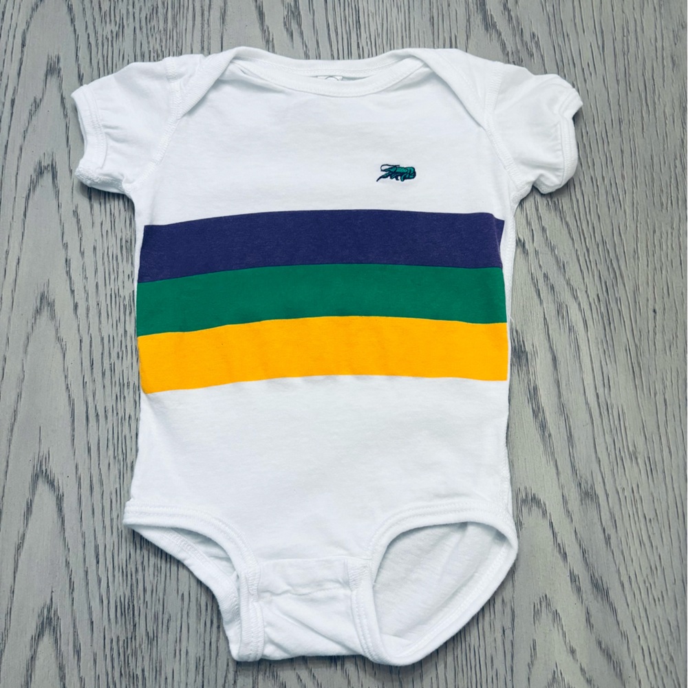 Rabbit Skins Mardi Gras Onesie Size 12 Months